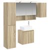 vidaXL Set di Armadi da Bagno 5 pz Rovere Sonoma Legno ingegnerizzato