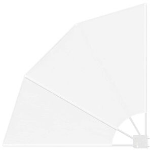 vidaXL Schermo di Privacy per Balcone Bianco 115 x 115 cm Poliestere