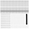 vidaXL Recinzione con Posto Grigio 1,2 x 100 m Acciaio e PVC