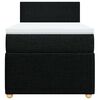 vidaXL Giroletto a Molle con Materasso Nero 90x190 cm in Tessuto
