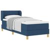 vidaXL Letto a molle con testiera Blu 80 x 200 cm Tessuto