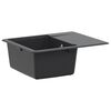 vidaXL Lavello Cucina a Una Vasca Granito 56 x 46 x 19 cm Grafite