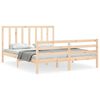 vidaXL Giroletto senza Materasso 160x200 cm in Legno Massello di Pino