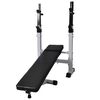 vidaXL Panca Reclinabile con Rack Bilanciere e Set Manubri 90 kg