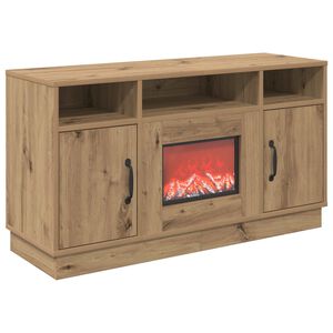 vidaXL Caminetto elettrico Rovere Artigianale 100 x 33 x 55 cm