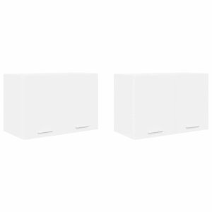 vidaXL Armadio pensile 2 pcs Bianco 60 x 31 x 40 cm Legno multistrato