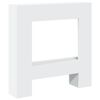 vidaXL Cornice per Camino Bianca 81x18x82 cm in Truciolato