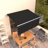 vidaXL Tenda Sole Retrattile Automatica con Parasole 3x2,5m Antracite