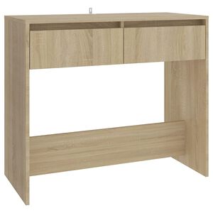 vidaXL Tavolo Consolle Rovere Sonoma 89x41x76,5 cm in Acciaio