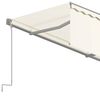 vidaXL Tenda da Sole Retrattile Automatica con Parasole 3x2,5m Crema