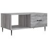 vidaXL Tavolino da salotto Grigio Sonoma 90 x 50 x 40 cm