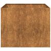 vidaXL Fioriera Arrugginita 100x100x80 cm in Acciaio Corten