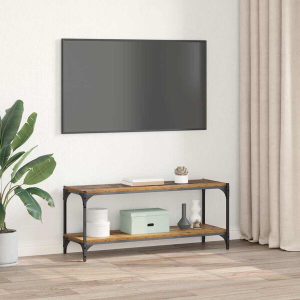 vidaXL Mobile TV Legno vecchio 100x33x41cm