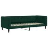 vidaXL Divano Letto con Materasso Verde Scuro 80x200 cm in Velluto