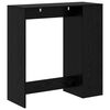 vidaXL Tavolo da bar Rovere Nero 101 x 40 x 103,5 cm Legno multistrato