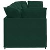 vidaXL Divano Modulare con Cuscini in Velluto Verde Scuro