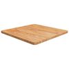 vidaXL Piano Tavolo Quadrato Marrone Chiaro 60x60x2,5 Rovere Trattato