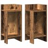 vidaXL Tavolini Laterali 2 pz con Ripiano Legno Antico 25,5x27x60 cm