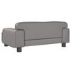 vidaXL Divano per Bambini Grigio 70x45x30 cm in Similpelle