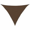 vidaXL Vela Parasole 160 g/m&sup2; Marrone 3x3x4,2 m in HDPE