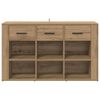 vidaXL Credenza con cassetto Rovere artigianale 100 x 30 x 59,5 cm