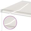 vidaXL Tenda da Sole Retrattile Manuale con LED 350x250 cm Crema
