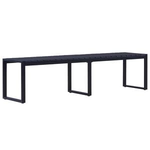 vidaXL Panchina da Giardino 180 cm in Pannello PS Nero