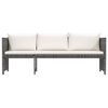 vidaXL Set Divani da Giardino 6 pz con Cuscini in Polyrattan Grigio