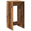 vidaXL Tavolo da Bar Legno Antico 51x50x103,5 cm in Legno Multistrato