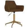 vidaXL Sedie da Pranzo Girevoli 4 pz Marroni Velluto