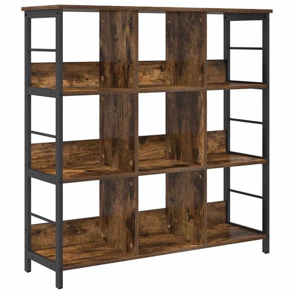 vidaXL Libreria Rovere fum&eacute; 102 x 32 x 104,5 cm Legno multistrato