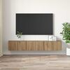 vidaXL Set mobile TV 3 pcs Marrone 60 x 30 x 30 cm Legno multistrato