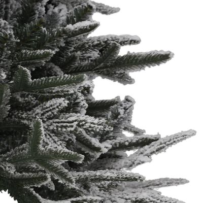 vidaXL Albero di Natale Neve Fioccata Preiluminato 180 cm PVC e PE