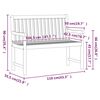 vidaXL Panchina da Giardino 110 cm in Legno Massello d'Acacia