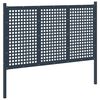 vidaXL Recinzione da giardino in acciaio 178x125 cm antracite