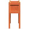 vidaXL Fioriere da Giardino 2pz Gambe Marrone Cera Legno Massello Pino