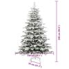 vidaXL Albero di Natale Artificiale con Rami Pieghevoli Bianco 240 cm