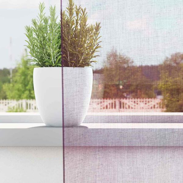 vidaXL Tende in Voile con Passanti 2 pz Viola 140x245 cm