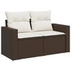 vidaXL Set Divani da Giardino 8 pz con Cuscini Marrone in Polyrattan