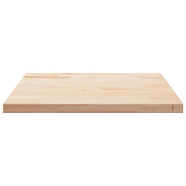 vidaXL Piano Tavolo 90x90x2,5 cm in Legno Massello di Pino Quadrato