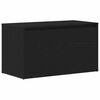 vidaXL Panca per ingresso con cassetto Rovere Nero 80 x 40 x 45 cm