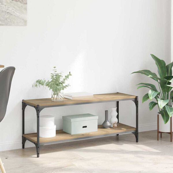 vidaXL Mobile TV Rovere artigianale 100x33x41cm