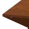 vidaXL Focolare Marrone 60 x 60 x 50 cm acciaio corten