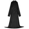 vidaXL Felpa coperta Nero F Flanella