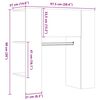 vidaXL Scaffale Ingresso Legno Antico 97,5x37x99 cm Legno Multistrato