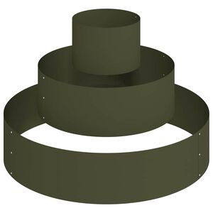 vidaXL Vaso da giardino Verde oliva 90 x 90 x 20 cm