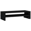 vidaXL Supporto per Monitor Nero (52-101)x22x14 cm Legno Massello Pino