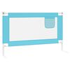 vidaXL Sponda Letto di Sicurezza per Bambini Blu 120x25 cm in Tessuto