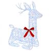 vidaXL Renna di Natale 3D LOVIISA 140 LED Blu 55 x 22 x 63 cm
