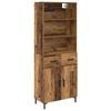 vidaXL Credenza Legno vecchio 69,5 x 34 x 180 cm Legno ingegnerizzato